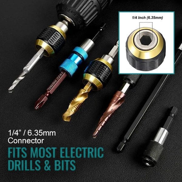 (๐2024 New Year Hot Sale๐)Quick-release Hexagon Drill Bit Coupling