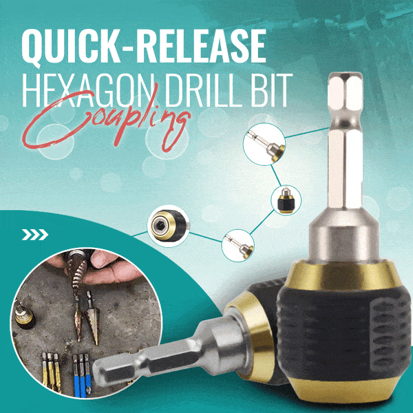 (๐2024 New Year Hot Sale๐)Quick-release Hexagon Drill Bit Coupling