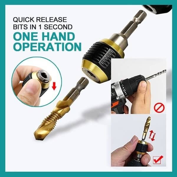 (๐2024 New Year Hot Sale๐)Quick-release Hexagon Drill Bit Coupling