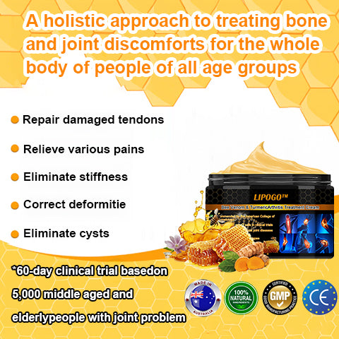 👑👑LIPOGO™ Bee Venom & Turmeric Arthritis Treatment Cream (👩‍🔬Specialized in Orthopedic Conditions and Joint Pain👩‍🔬)