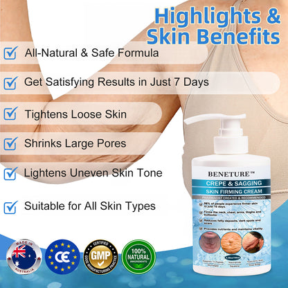 🌟 Hot Deals Australia!🌟𝐁𝐞𝐧𝐞𝐭𝐮𝐫𝐞™ 𝐒𝐤𝐢𝐧 𝐅𝐢𝐫𝐦𝐢𝐧𝐠 𝐂𝐫𝐞𝐚𝐦,𝐀𝐝𝐝𝐫𝐞𝐬𝐬𝐢𝐧𝐠 𝐂𝐫𝐞𝐩𝐞 & 𝐒𝐚𝐠𝐠𝐢𝐧𝐠 (👨‍⚕️𝐃𝐞𝐫𝐦𝐚𝐭𝐨𝐥𝐨𝐠𝐢𝐬𝐭 𝐑𝐞𝐜𝐨𝐦𝐦𝐞𝐧𝐝𝐞𝐝🔥)